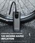 Preview: ROCKBROS | Elektrische Luftpumpe 150 PSI – Wiederaufladbare Tragbare Pumpe mit 2600mAh Akku und LED Drucksensor für Fahrrad, Auto, Motorrad & Ball